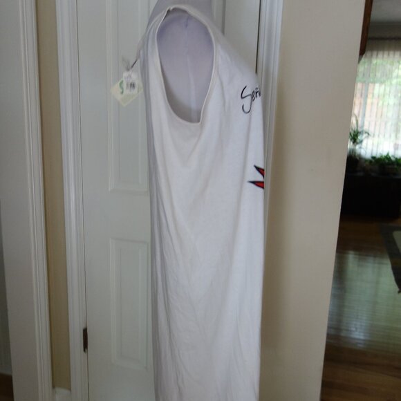 NWT SENOR FROG’S Cancun, Mexico White Tank Dress / Swim Cover Up One Size - Picture 2 of 6